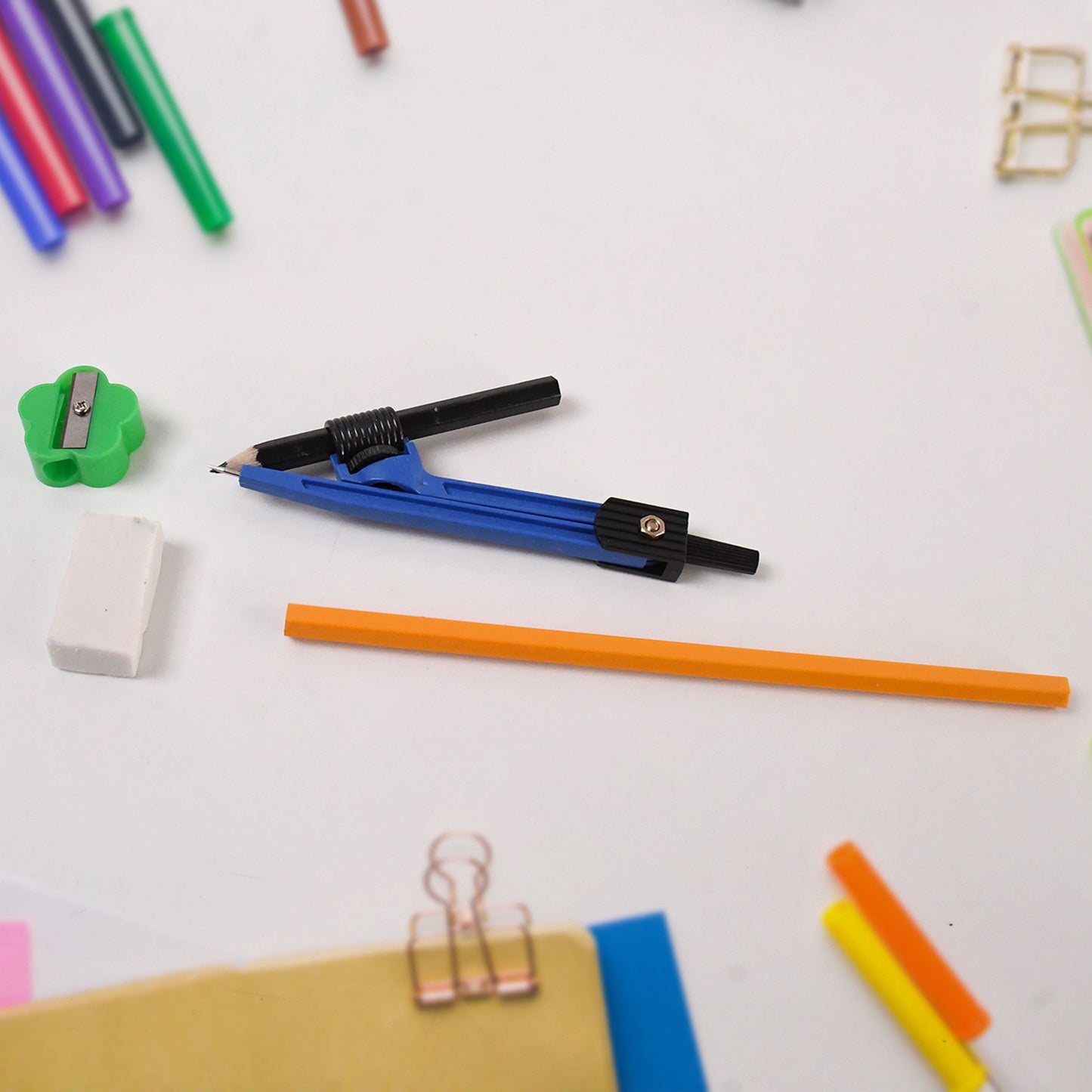 9 In 1 Stationery Set For School Student Office Draft Rulers - Happy Price - Image 2