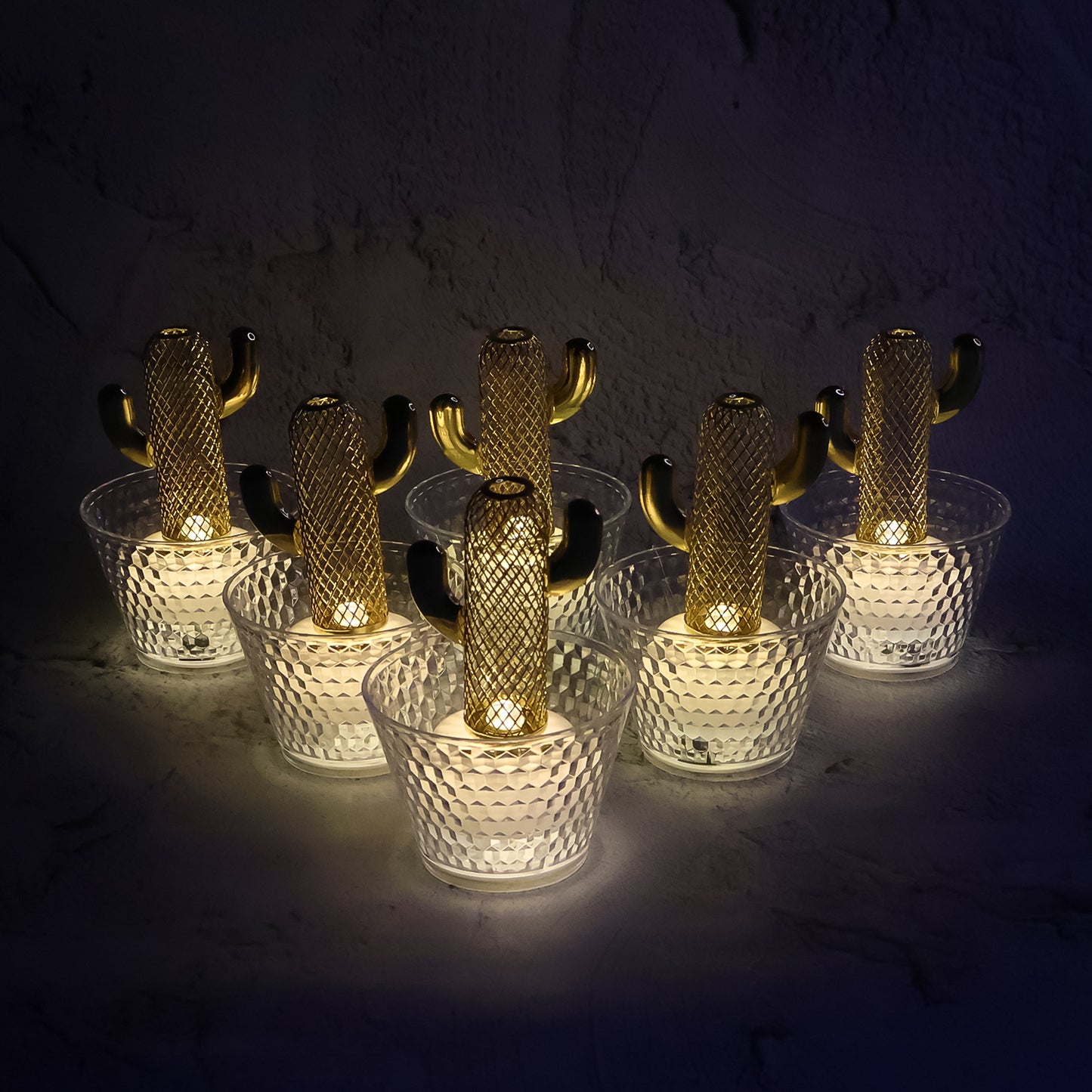 LED Flameless Cactus Candles - 6 Pcs Set, Warm White Glow - Happy Price - Image 7