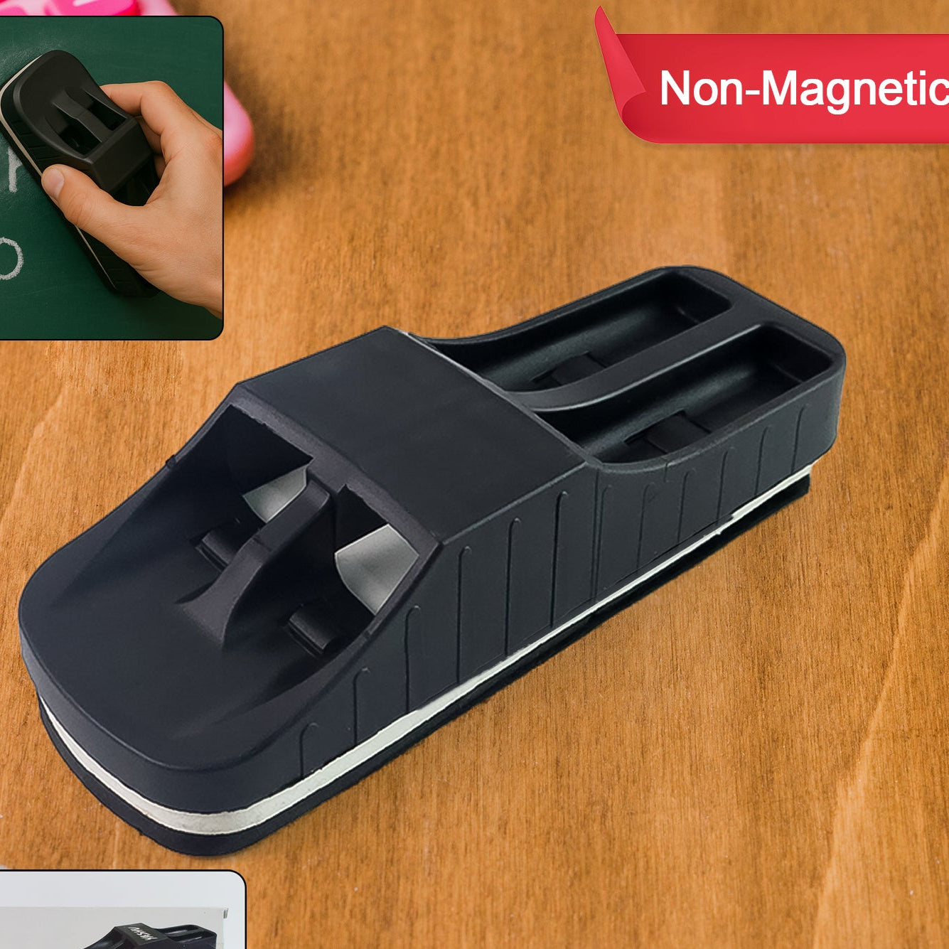 Yashu Non-magnetic Whiteboard Duster With Marker Holder Set (1 Pc) - Happy Price - Image 1