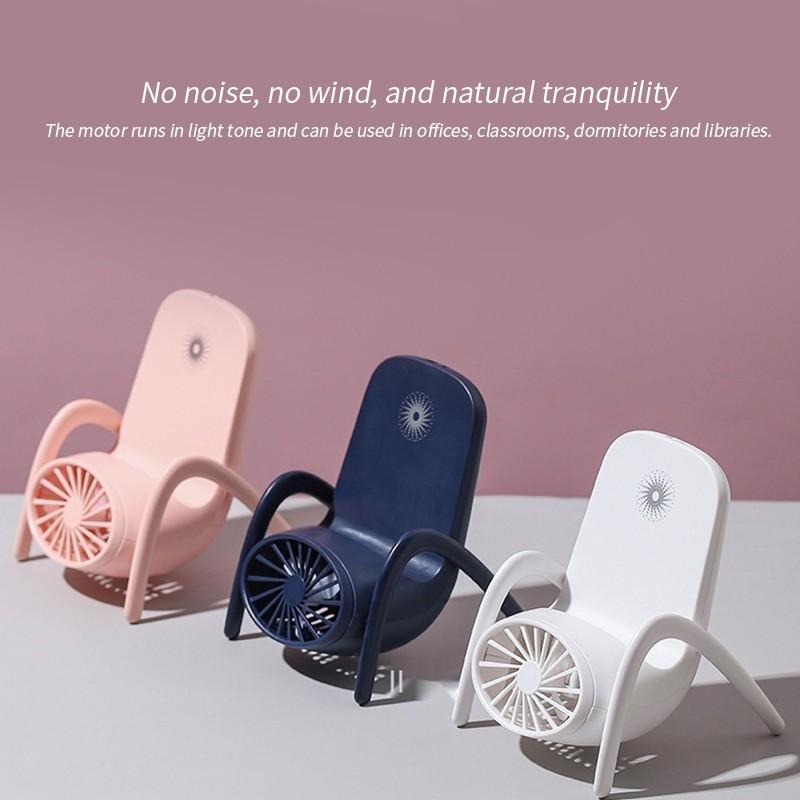 Portable Mobile Phone Holder Fan  Personal Fan Multi- Function Fan Handheld Charging Fan (Battery Not Include) - Happy Price - Image 5