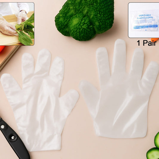 Eco-friendly Kitchen Hand Gloves Disposal Hand Gloves Free Size (100 Pc) - Happy Price - Image 1