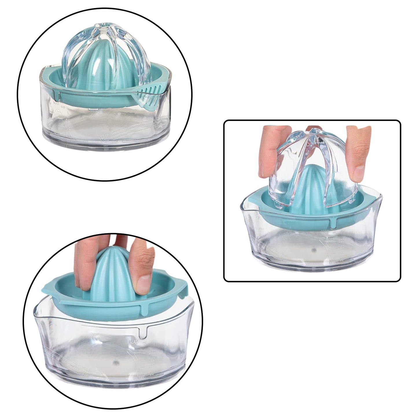 Manual Drink Orange Lemon Citrus Lime Fruit Juice Juicer Squeezer Bpa Free Press  Pourer With Lid Plastic Manual(1 Pc) - Happy Price - Image 3