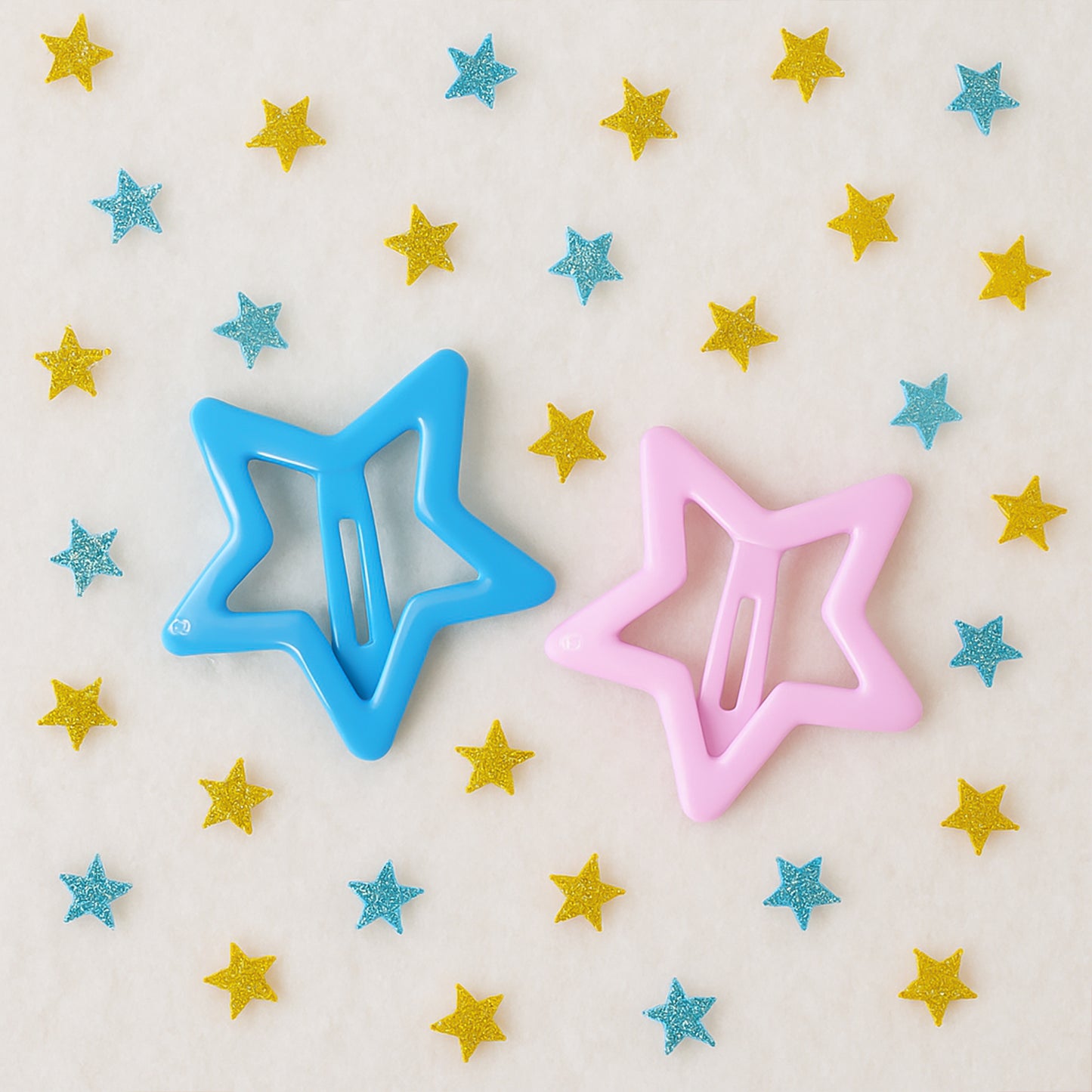 Star Shape Hair Clips for Girls - 3 Piece Set - Happy Price - Image 3
