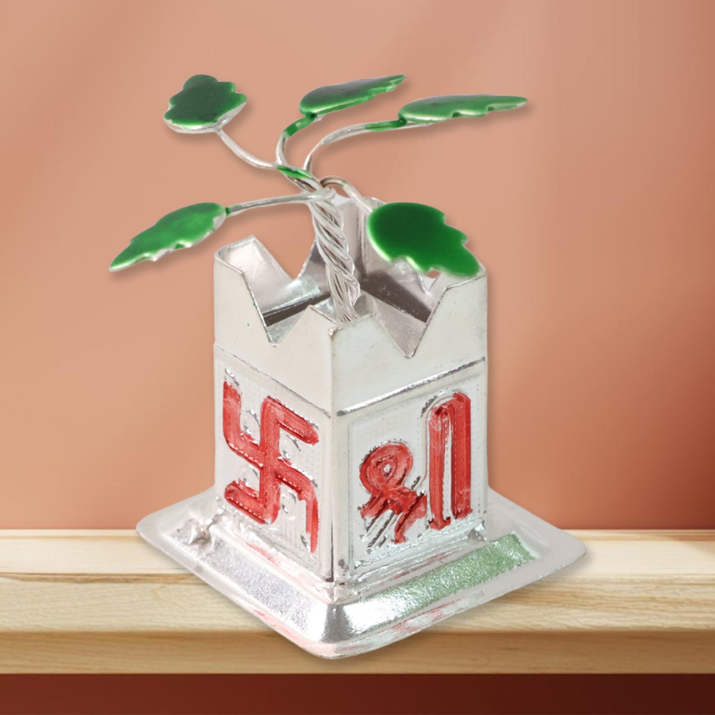 Miniature Tulsi Plant Idol with Kalash Base - 1 Pc - Happy Price - Image 5