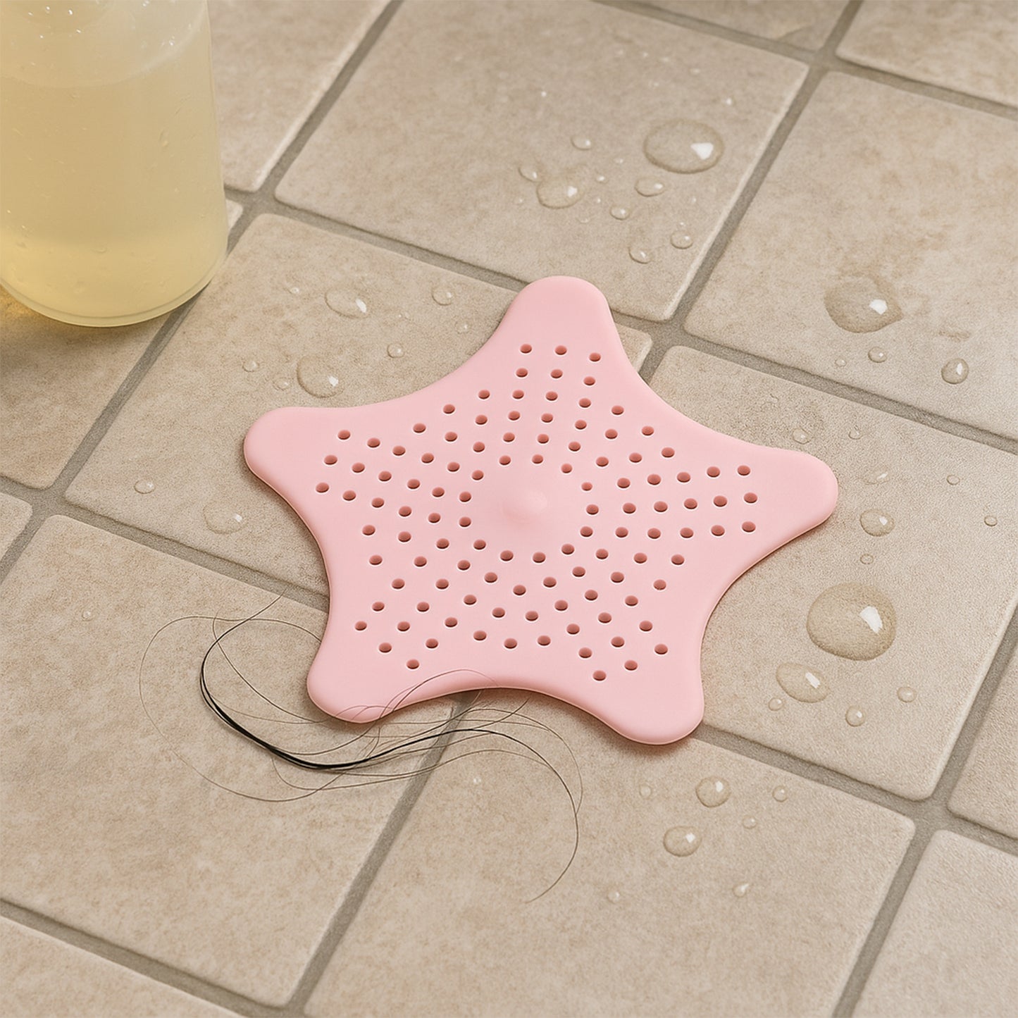 Baby Pink Star Sink Strainer - Bathroom & Kitchen Drain Hair Catcher - Happy Price - Image 4