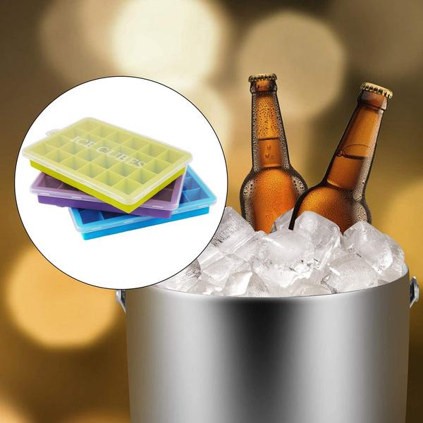 Silicone Ice Cube Trays 24 Cavity Per Ice Tray Multicolour - Happy Price - Image 3