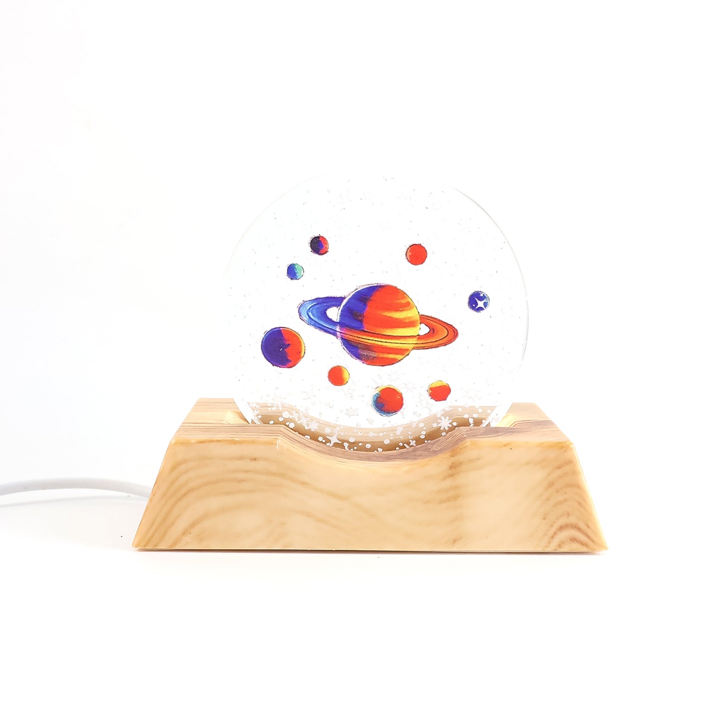 3D Planet Illusion LED Lamp - Artistic Night Light for Kids & Bedrooms (1 Pc) - Happy Price - Image 5