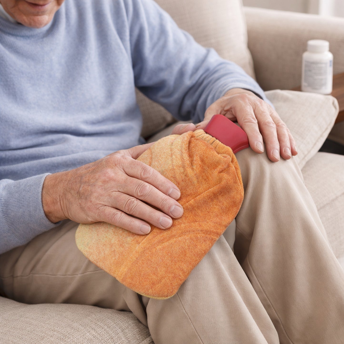 Soft Cover Reusable Hot Water Bag for Pain Relief & Warmth - 1 Pc - Happy Price - Image 3