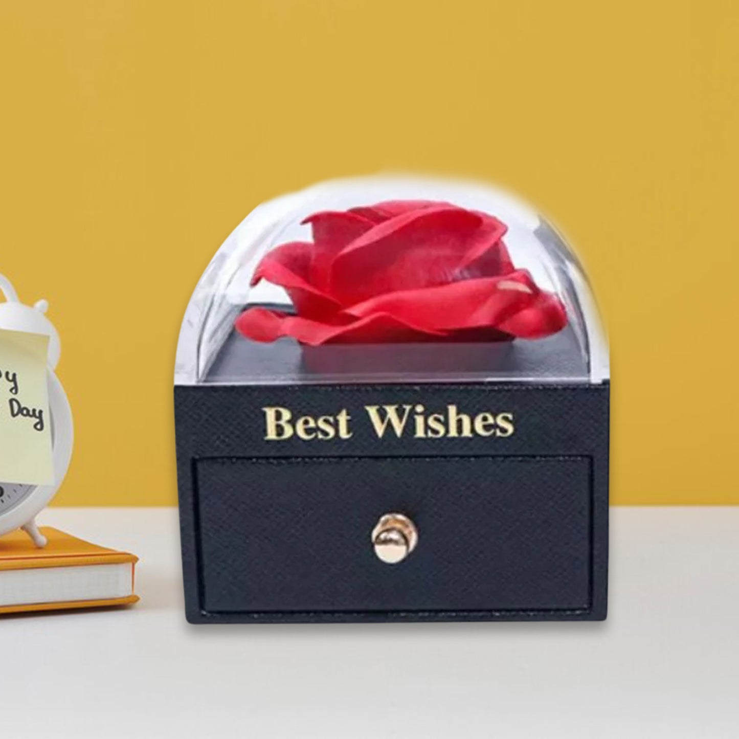 Preserved Eternal Rose Flower Gift Box Drawer (1 Pc) - Happy Price - Image 3