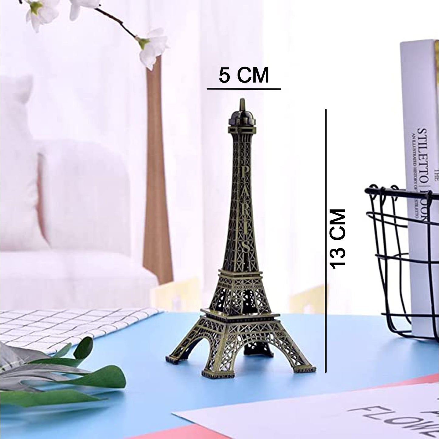 Antique Finish 3d Metal Paris Eiffel Tower Metal Craft Famous Landmark Building Metal Statue Cabinet Office Gifts Decorative Showpiece. - Happy Price - Image 4
