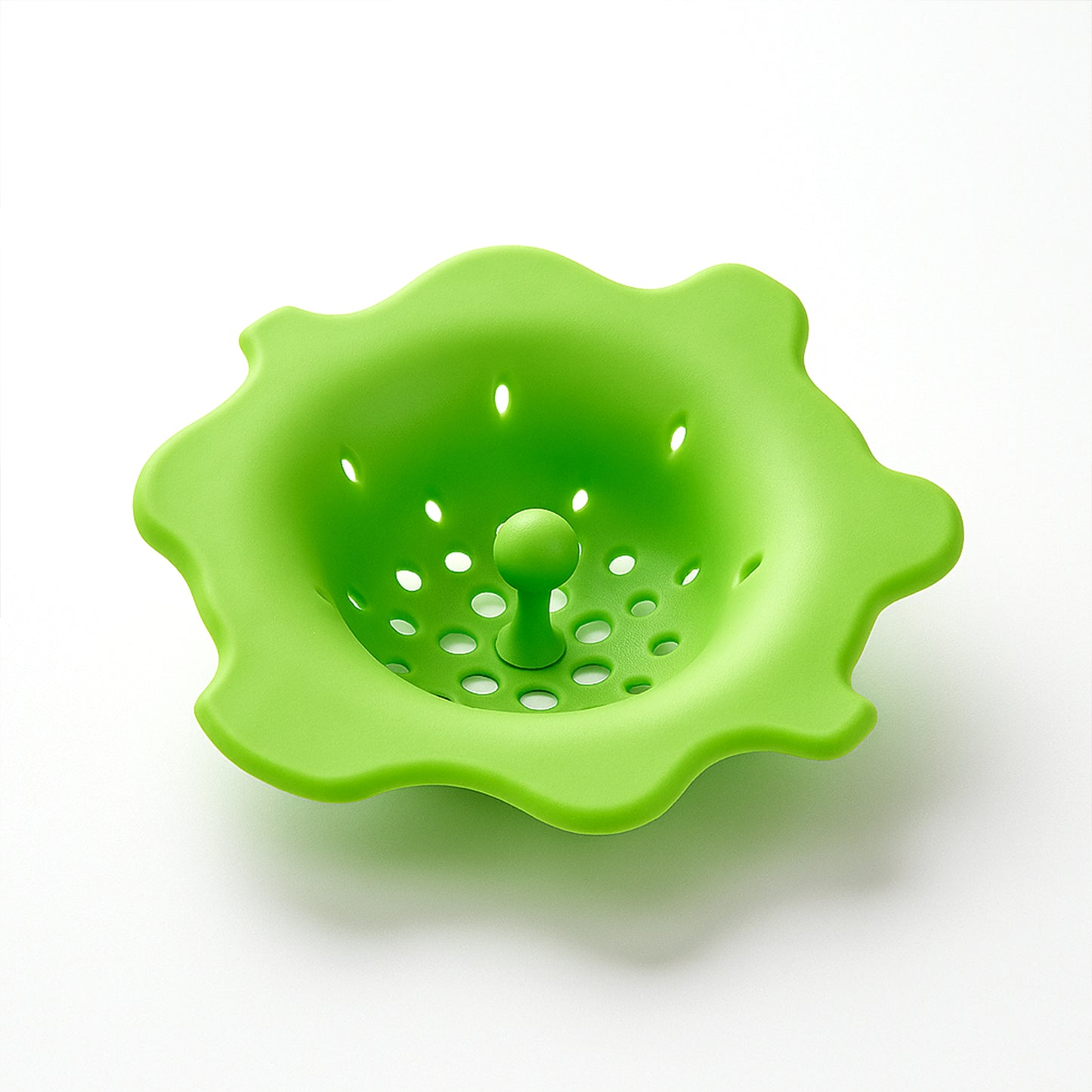 Flexible Silicone Sink Strainer & Drain Hair Catcher - Flower Shape, 11.5 cm (1 Pc) - Happy Price - Image 2