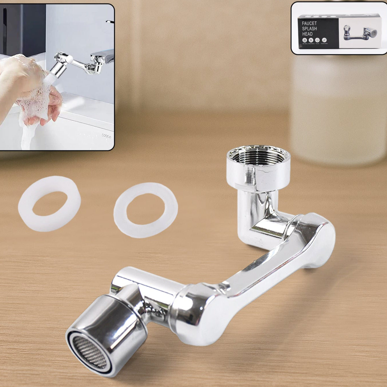 Universal Faucet Extension Splash-proof Nozzle (1 Pc) - Happy Price - Image 1