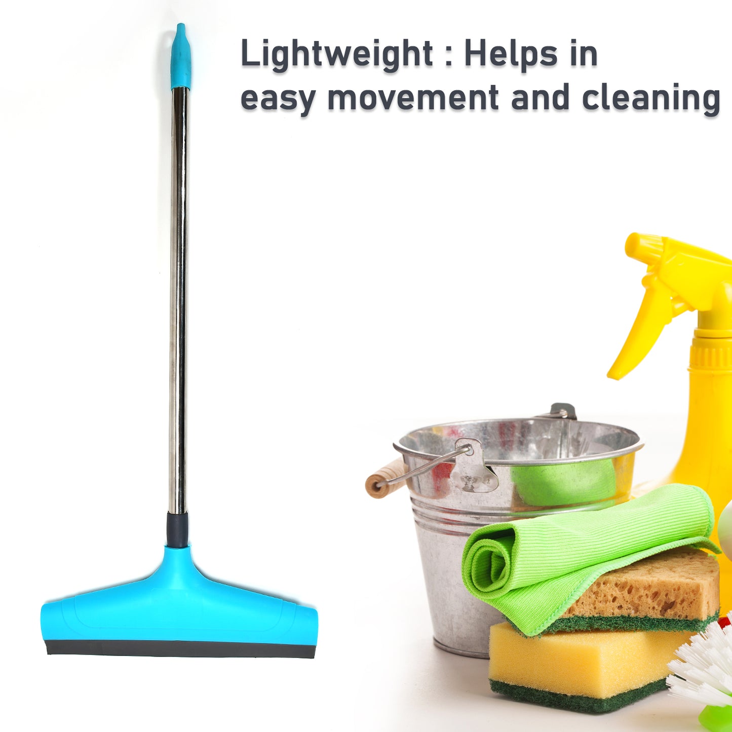 Adjustable Bathroom Wiper with 12 Inch Rubber Blade - Happy Price - Image 2