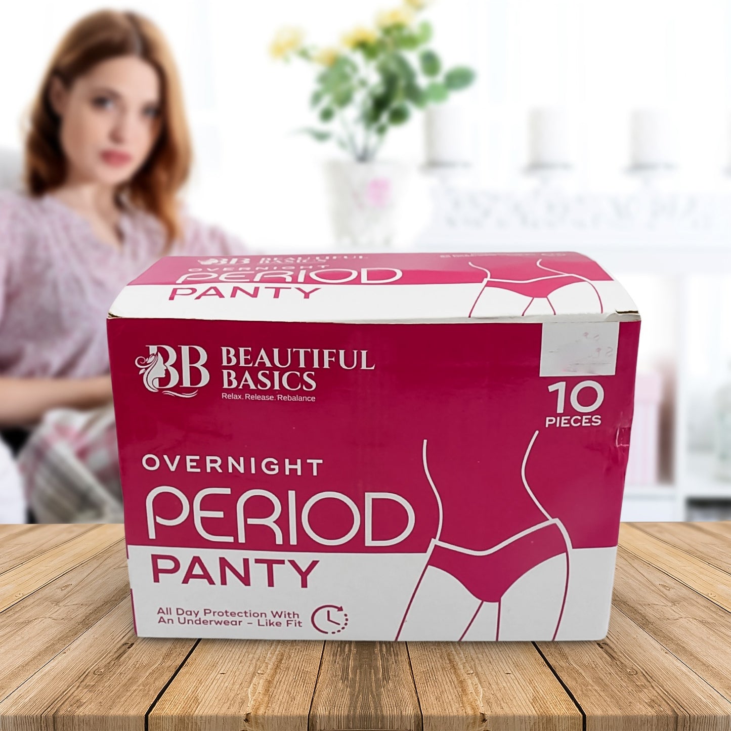 Womens Emergency Kit Travel Kit- Includes Seamless Underwear Pantyliner Feminine Hygiene Sachet First Period Kit (10 Pcs) - Happy Price - Image 2
