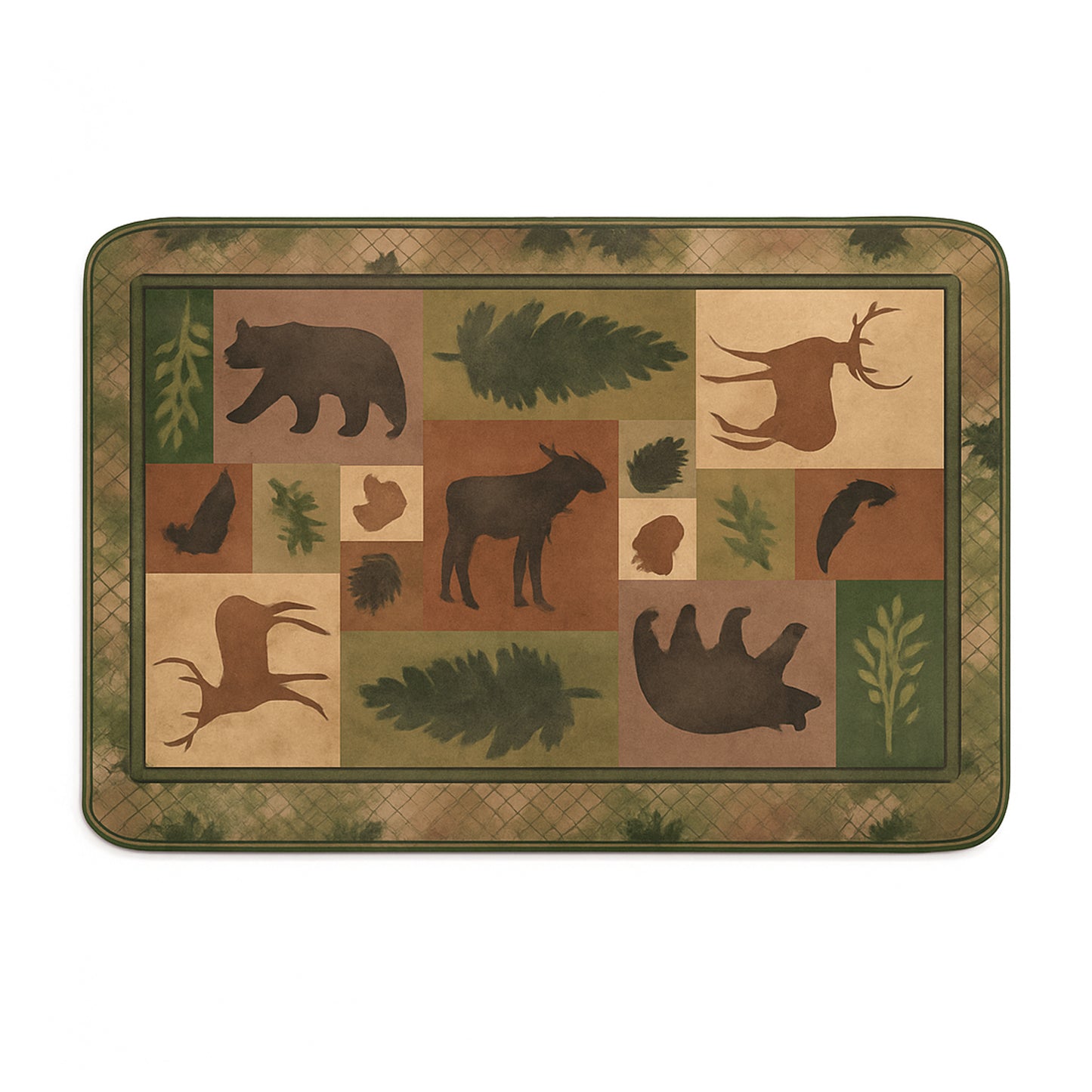 Soft Microfiber Floor Mat with Anti-Slip Backing - 80x50 cm Nature Print Rug (1 Pc) - Happy Price - Image 2