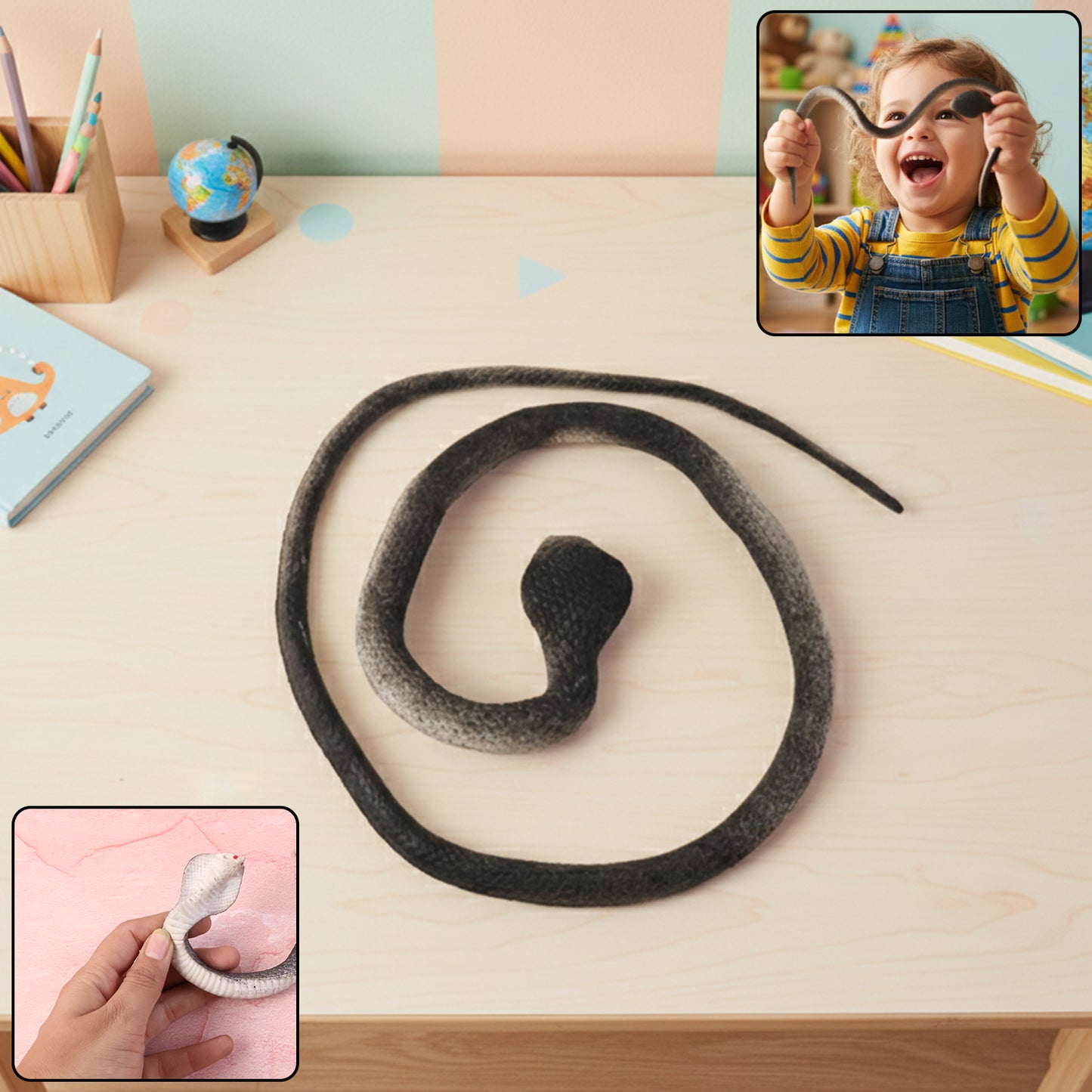 Realistic Flexible Dummy Snake Toy for Kids Pranks & Garden Fun (1 Pc) - Happy Price - Image 7