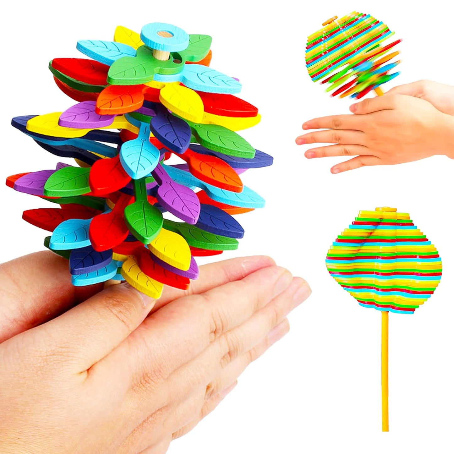 Spin Flower Candy Rotating  Spinning Toy (1 Pc) - Happy Price - Image 3