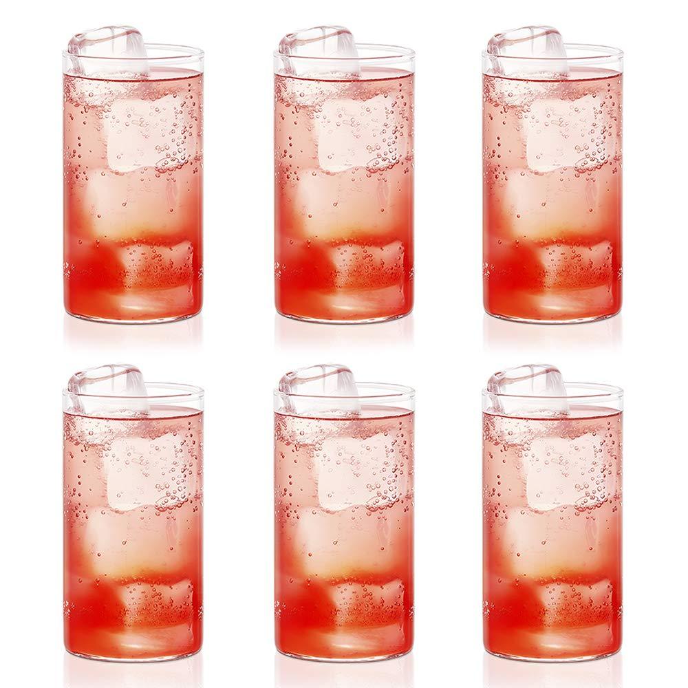 Heavy Unbreakable Stylish Plastic Clear Look Fully Transparent Glasses Set 330ml (6pcs) - Happy Price - Image 5