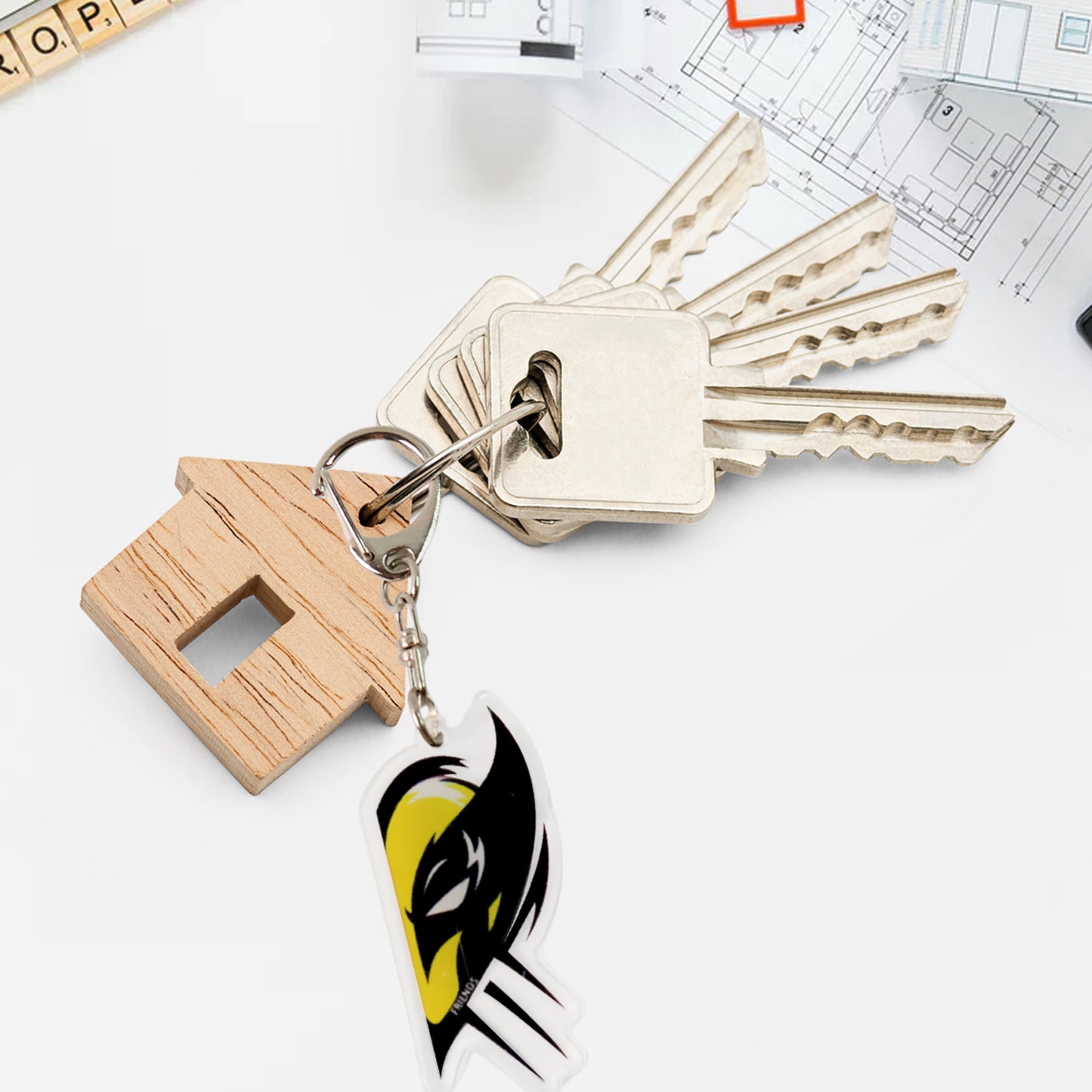 2-in-1 Best Friends Matching Acrylic Breakable Keychain - Happy Price - Image 3