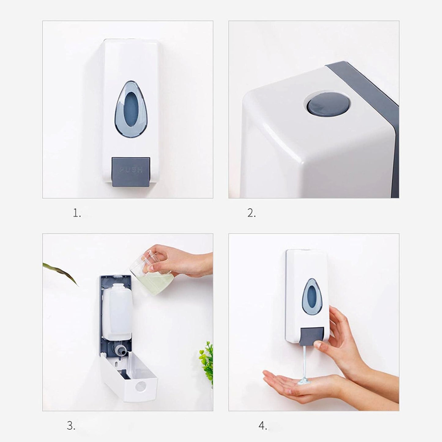 Wall Mounted Liquid Soap Dispenser - 1 Pc - Happy Price - Image 4