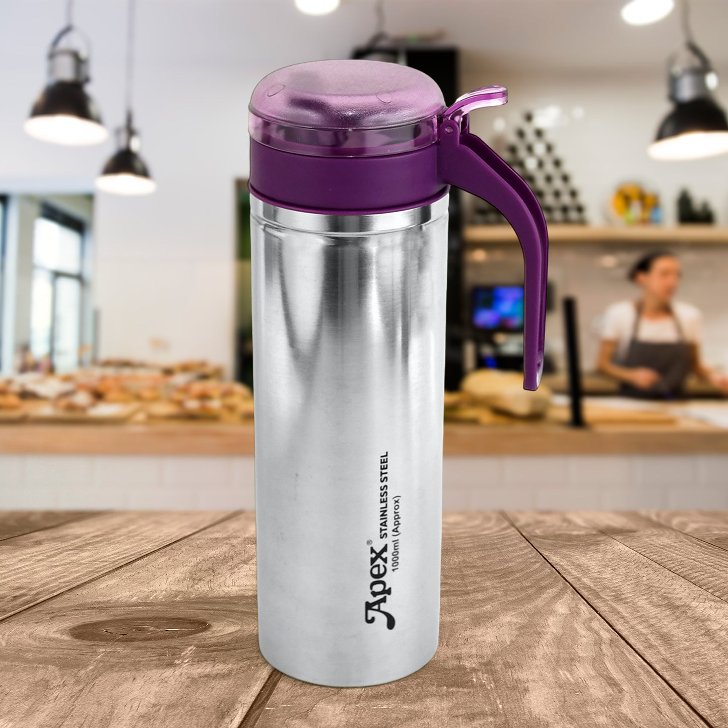 Apex 1000ml Approx. Stainless Steel Oil Pourer (1 Pc) - Happy Price - Image 5