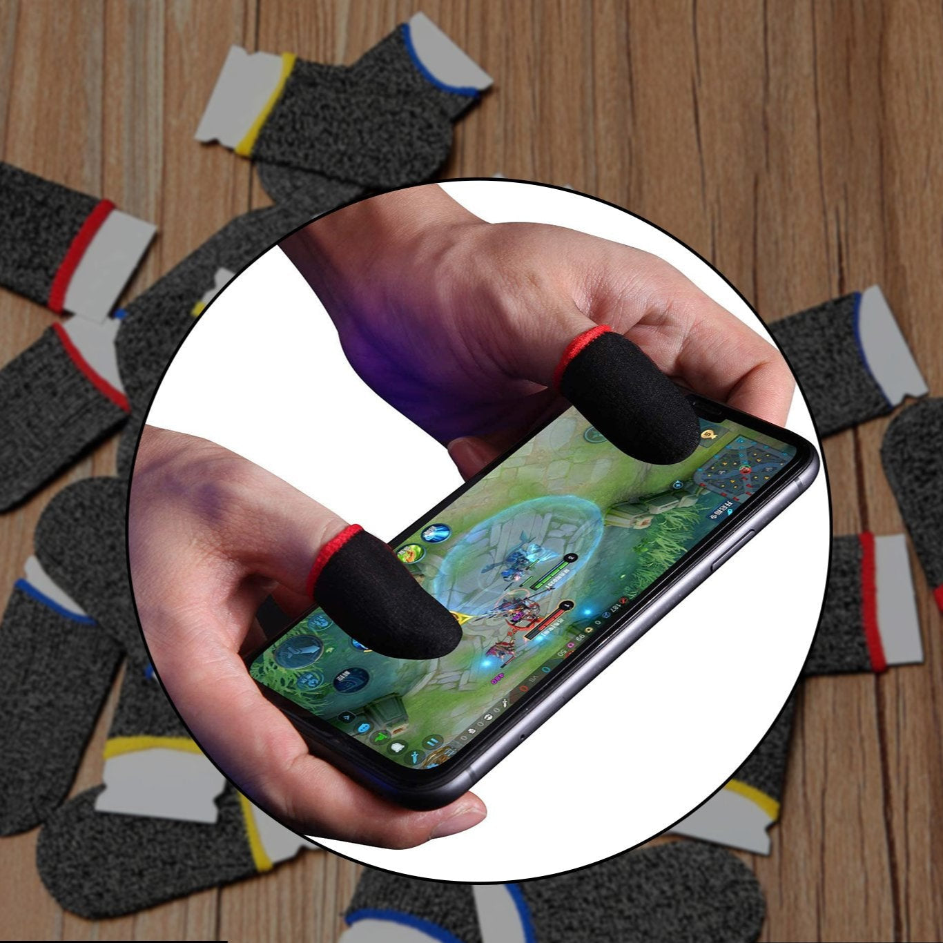 Thumb  Finger Sleeve For Mobile Game Pubgcodfreefire (1pair Only) - Happy Price - Image 1