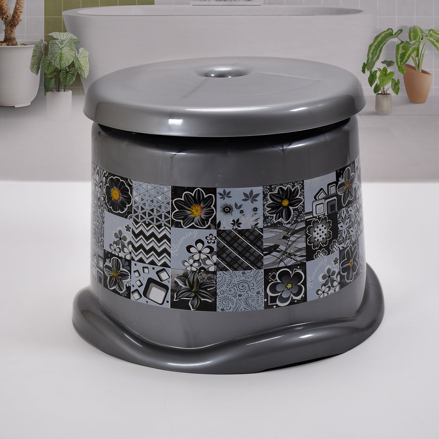 Large Capacity Plastic Bathroom Set Of 7pieces (1pc Big Tub 1pc Bucket1pc Dustbin 1pc Mug 1pc Soap Case 1pc Dustpan 1pc Stool) - Happy Price - Image 6