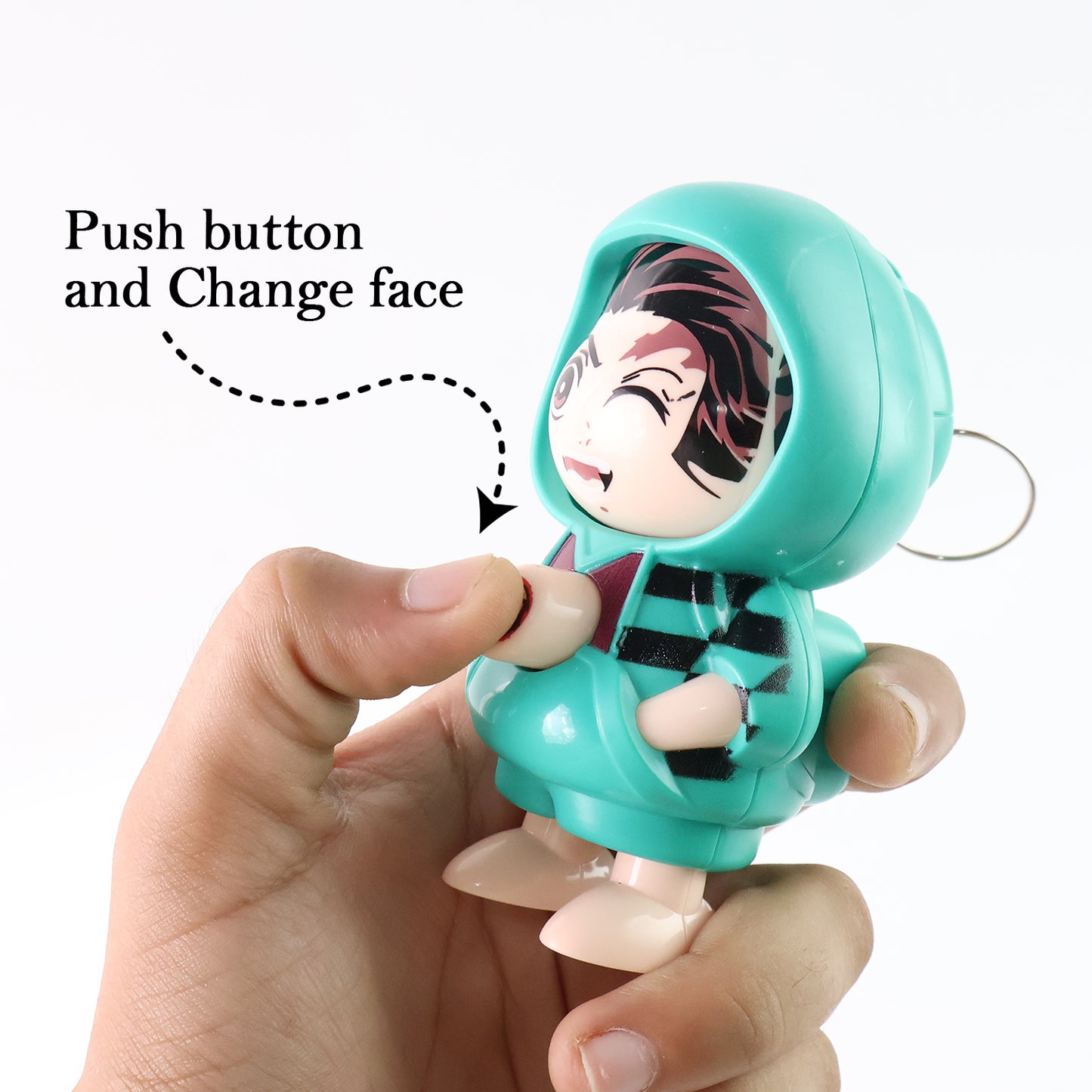 Cartoon Character Design Cute Action Figure Keychain (Mix  Design  1 Pc) - Happy Price - Image 3