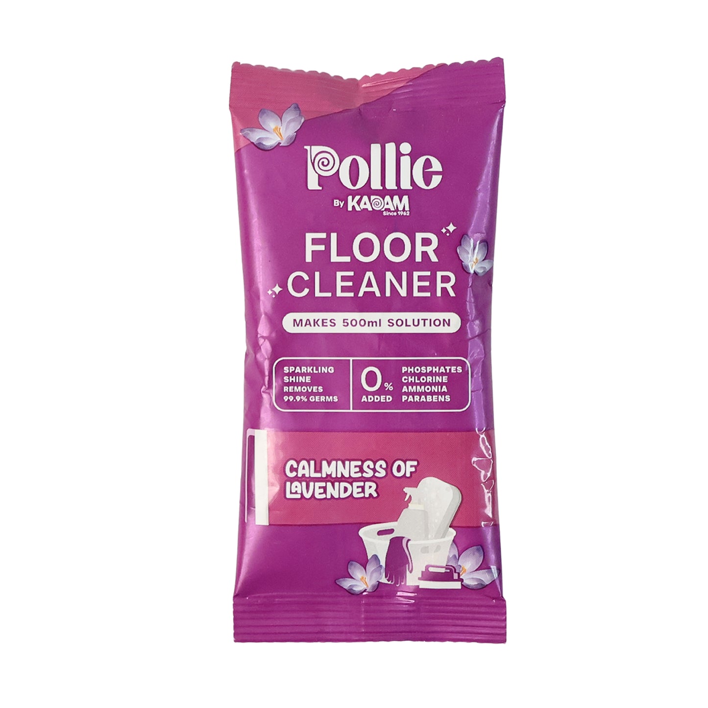 Pollic Kadam Concentrated Floor Cleaner Sachet - Lavender, 50 Gm - Happy Price - Image 2