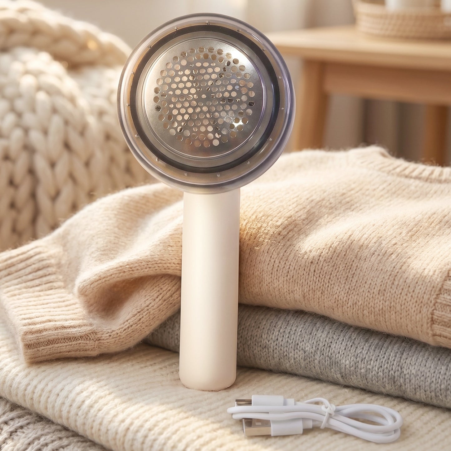 Rechargeable Fabric Lint Remover for Clothes & Home - 1 Pc - Happy Price - Image 3