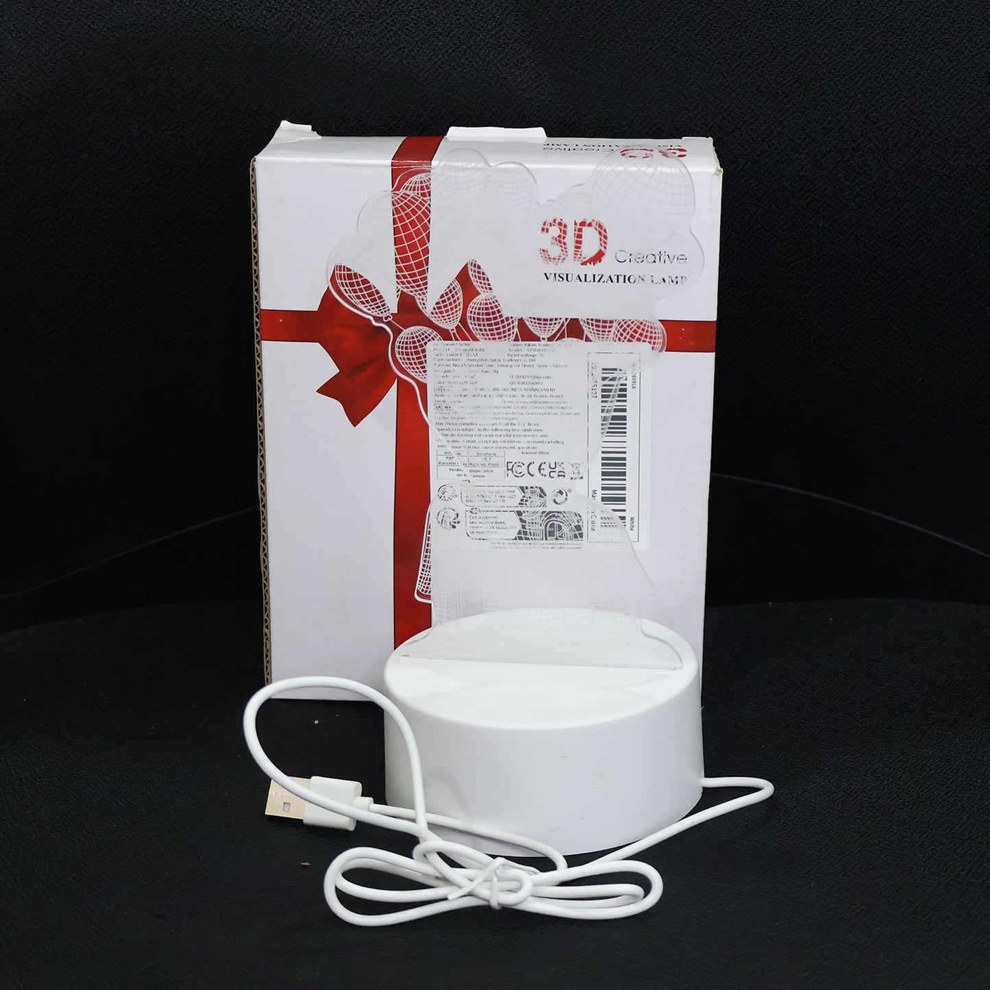 3D Illusion LED Night Lamp - House & Balloons Design, USB Powered Decorative Light - Happy Price - Image 7