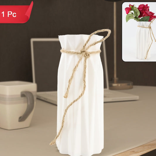 Stylish Plastic Flower Vase for Home Decor - 1 Piece - Happy Price - Image 1