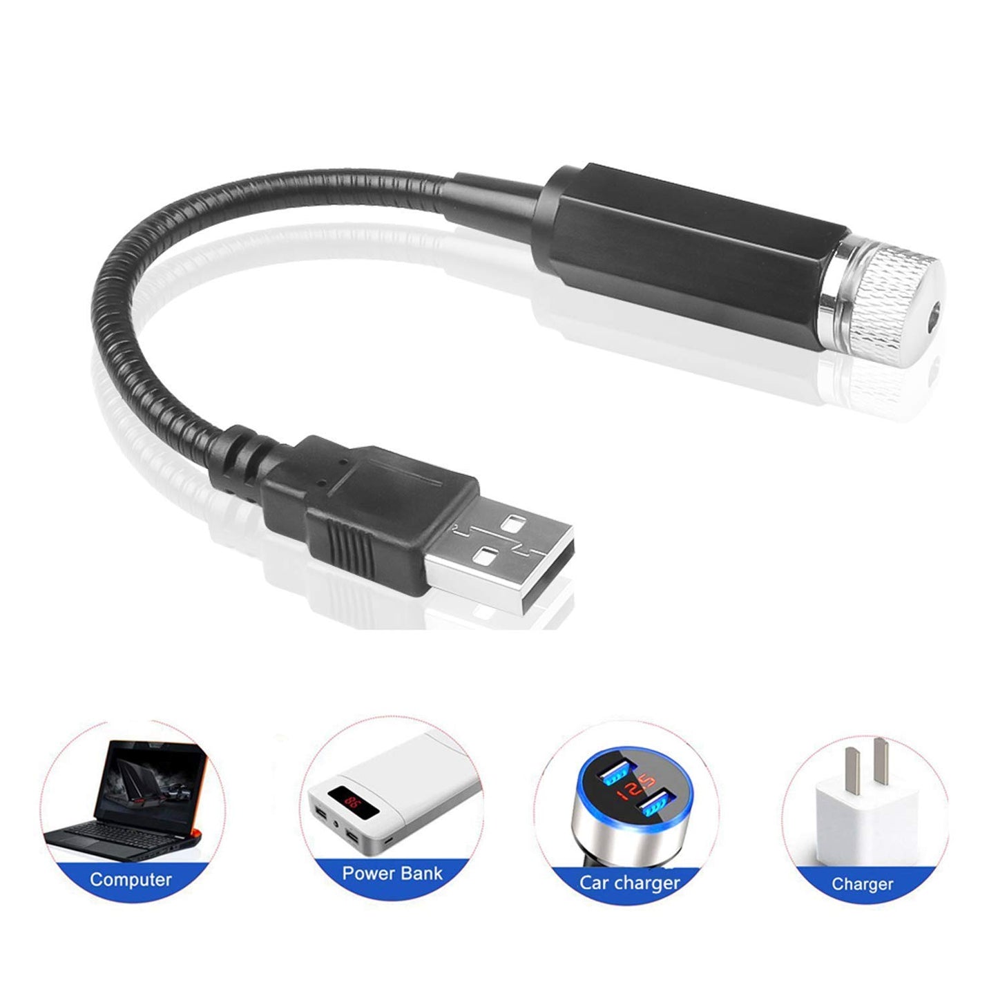 USB Star Projector Light for Car & Home - Romantic Atmosphere Maker - Happy Price - Image 4