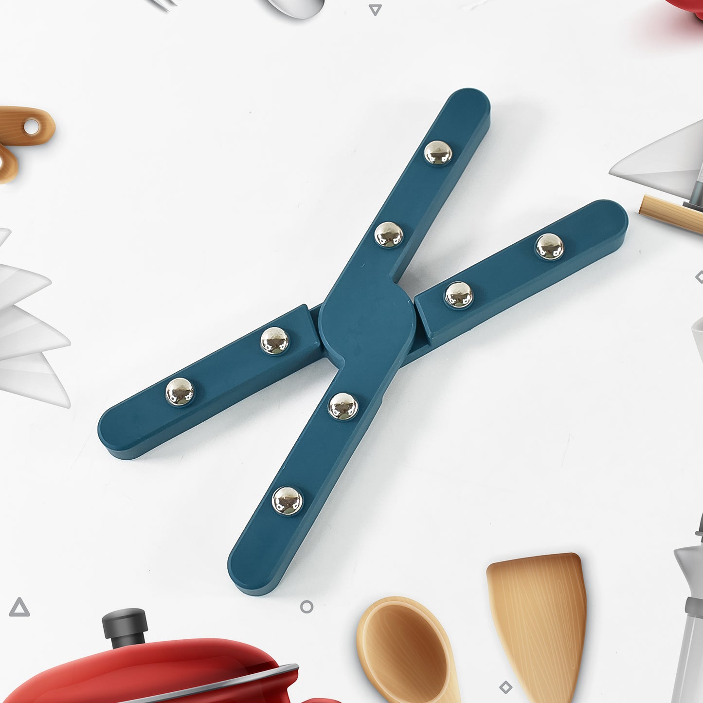 Apex Foldable Hot Mate Set  2 Pcs Folding Pan Stand For Hot Pots - Happy Price - Image 5