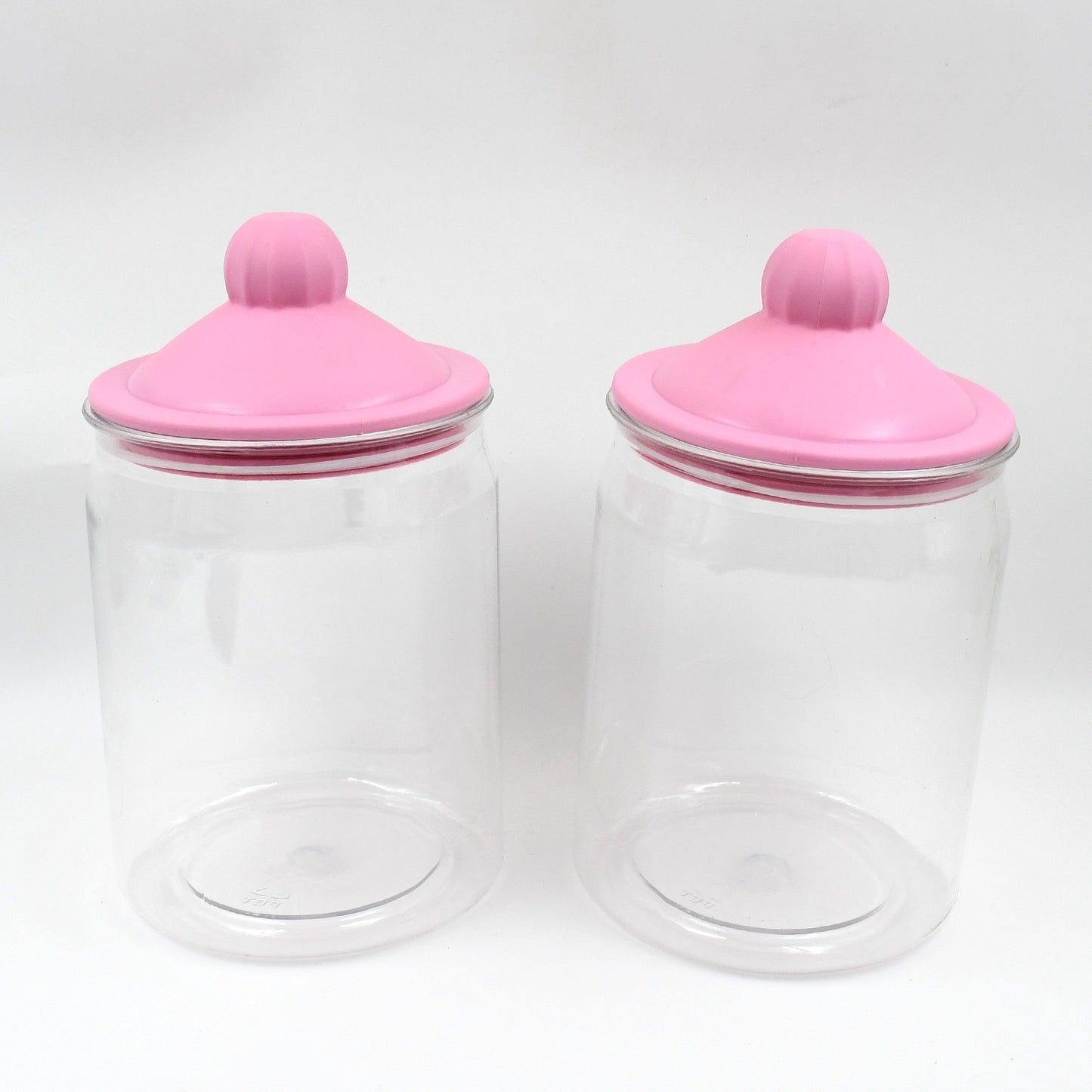Transparent Kitchen Plastic Container Jar Set (2 Pcs Set  1100 Ml Approx) - Happy Price - Image 4