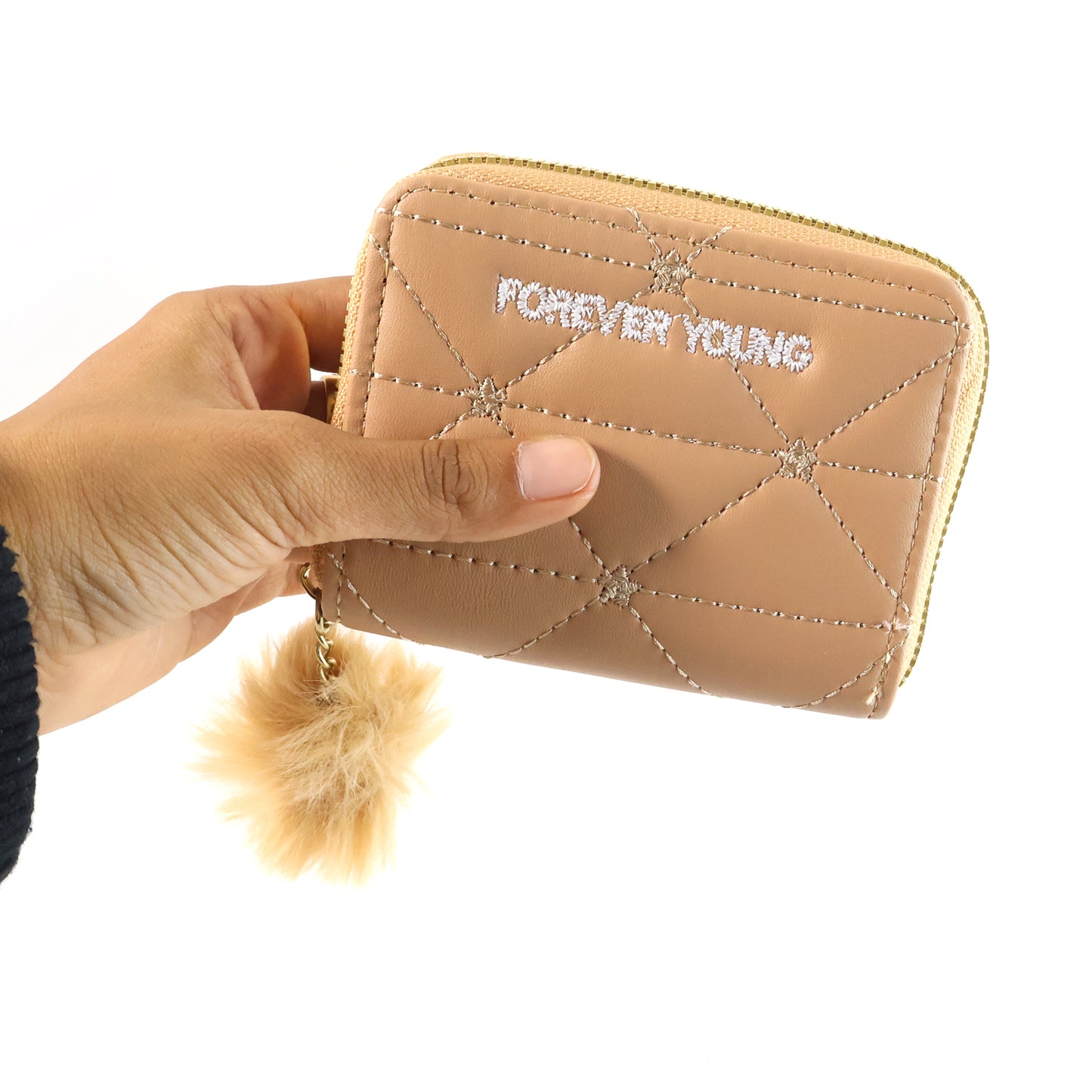 Cute Furry Zip Kids Wallet - 1 Pc - Happy Price - Image 4