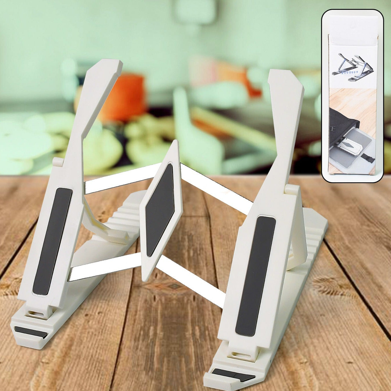 Multi-position Adjustable Tablet  Mobile Phone  Laptop Stand  Bracket Holder (1 Pc) - Happy Price - Image 1