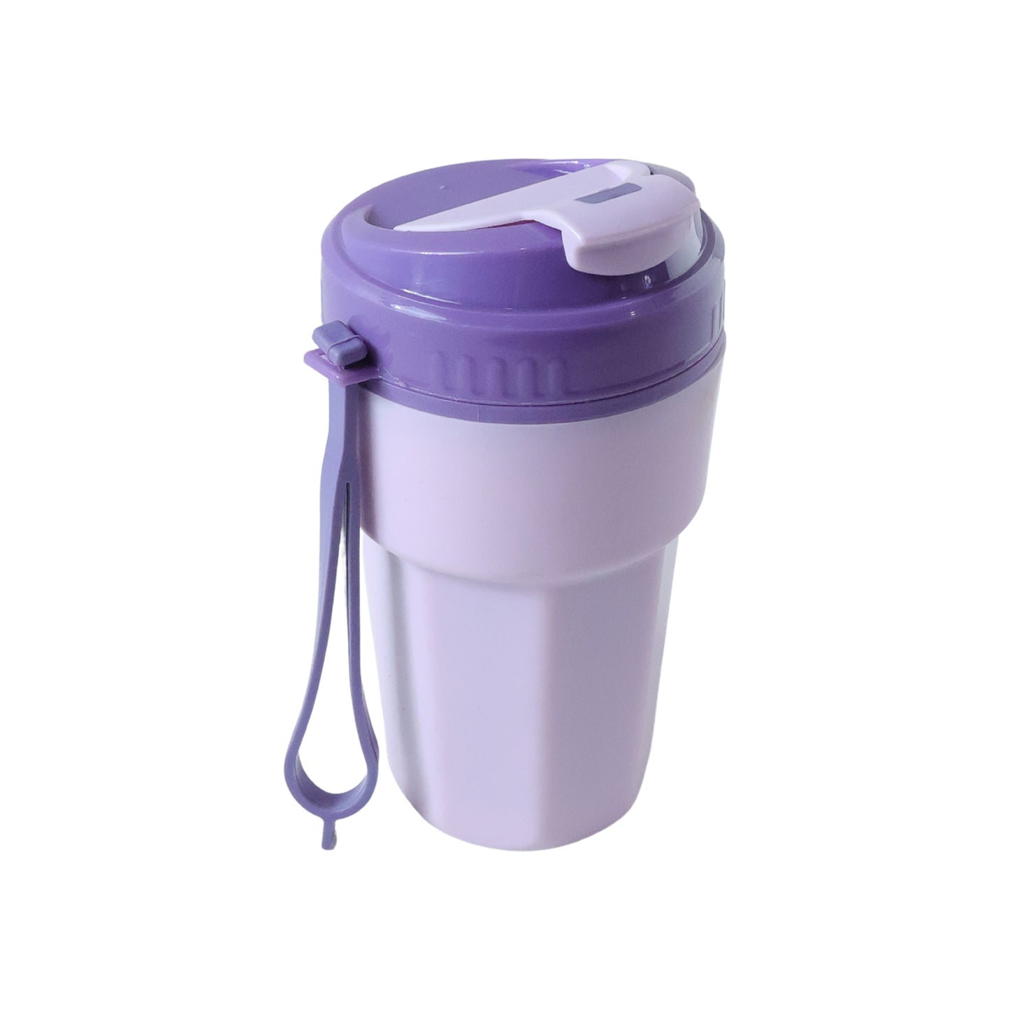 500ml Plastic Sipper Bottle with Flip-Top Lid and Strap - 1 Pc - Happy Price - Image 4