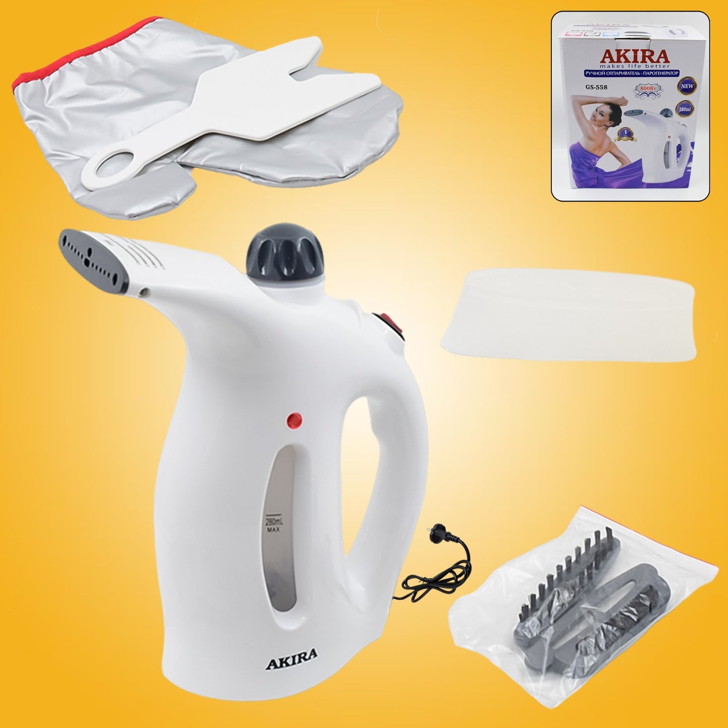 Portable Handheld Garment  Facial Steamer (1 Pc) - Happy Price - Image 2