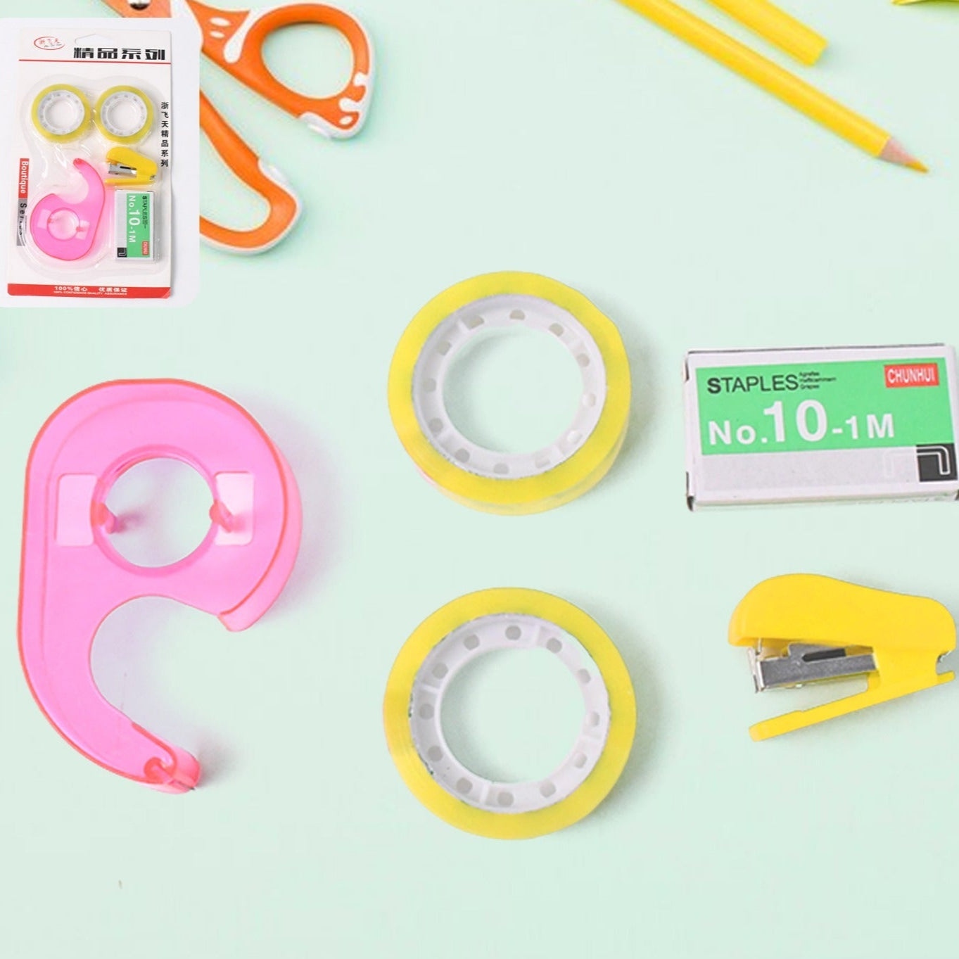 5 In 1 Stationery Toole For School Office Home Carton Box  Gift Sealing - Happy Price - Image 1