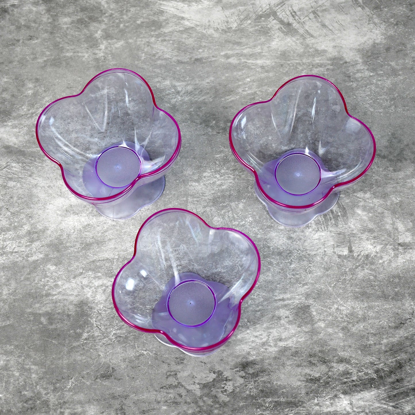 New Modern Style Dessert  Ice Cream Bowl Plastic 6pcs For Home  Office  Party Use - Happy Price - Image 3