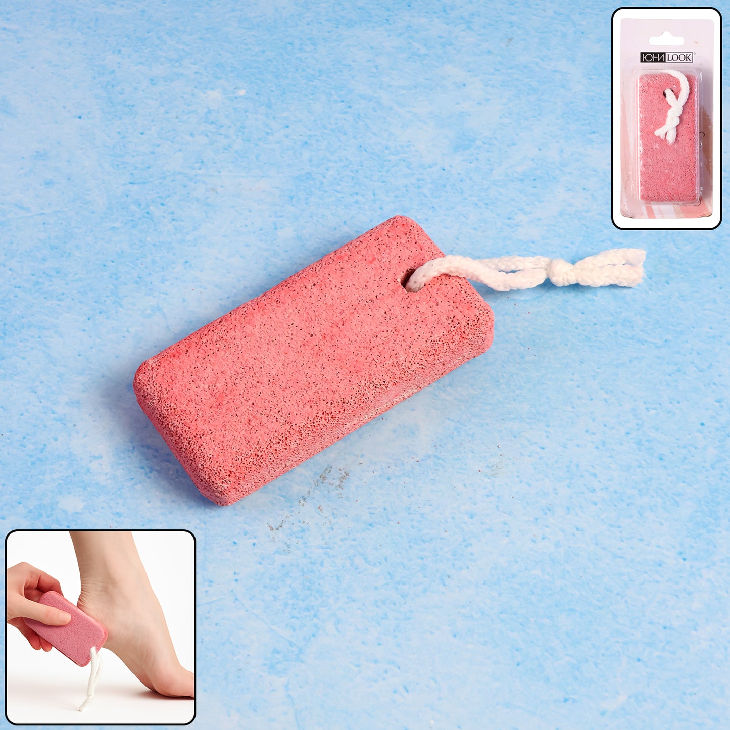Natural Pumice Stone for Foot Callus Removal - Exfoliating Dead Skin Smoother (1 Pc) - Happy Price - Image 2
