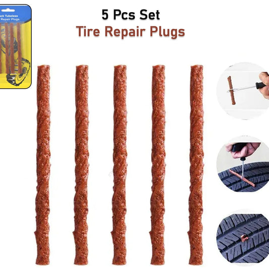 Tyre Repair Brown Emergency Puncture Seal Strips (5 Pcs Set)