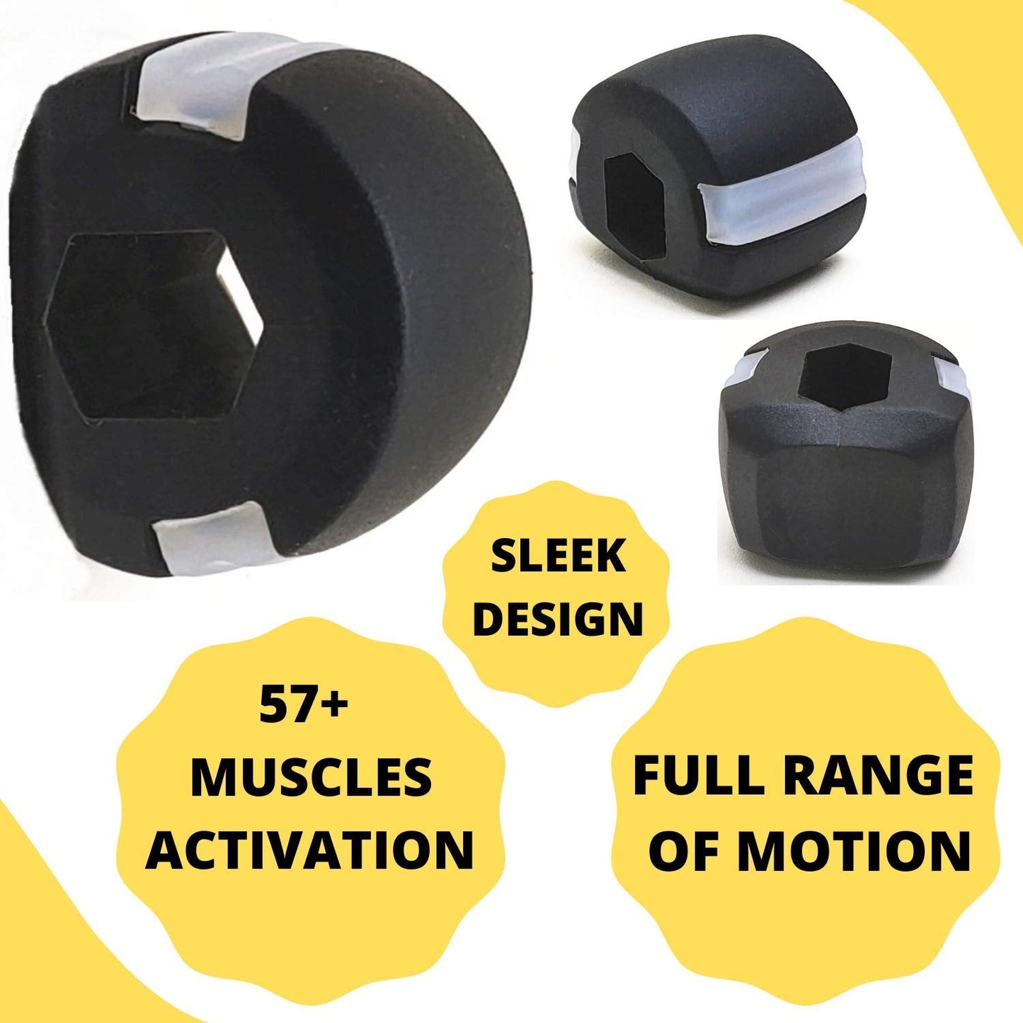 Cn Blk Jaw Exerciser Used To Gain Sharp And Chiselled Jawline Easily And Fast. - Happy Price - Image 2
