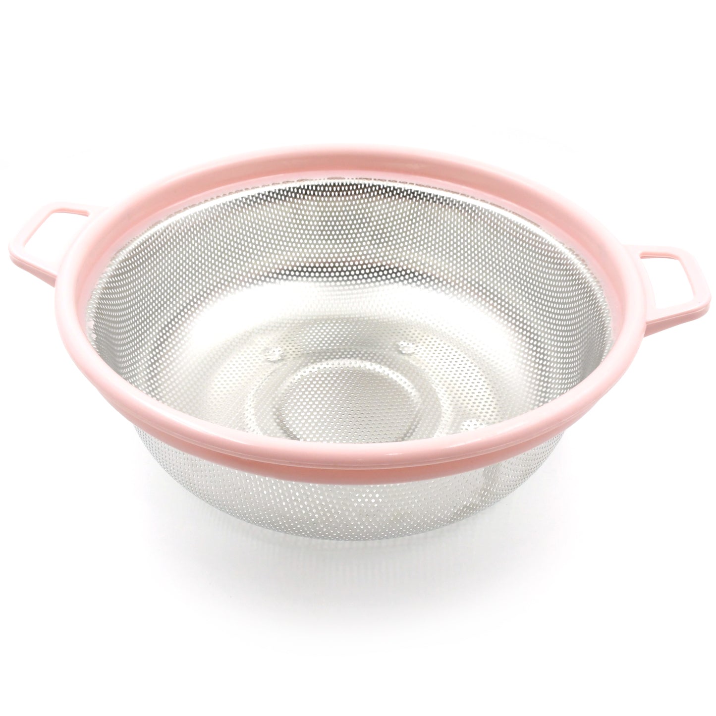Big Stainless Steel Colander With Handle Large Metal Mesh Basket Strainer For Pasta Spaghetti Berry Veggies Fruits  Kitchen Food Colander Dishwasher Safe (1 Pc ) - Happy Price - Image 4