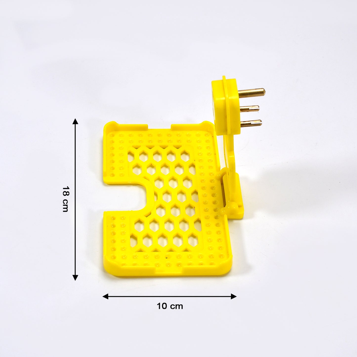 Multi-purpose Wall Holder Stand For Charging Mobile Just Fit In Socket And Hang (Yellow) - Happy Price - Image 5