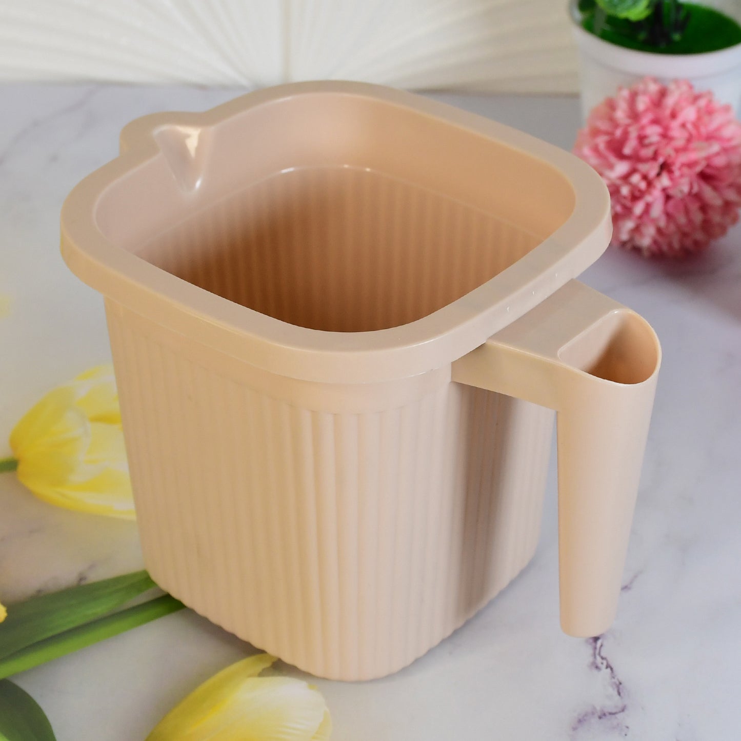 Plastic Square Bath Water Mug (1 Pc  1000 Ml  Mix Color) - Happy Price - Image 5