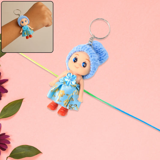 Multifunction Doll Rakhi For Kids  Cute Soft Toy Rakhi With Keychain Use  Decorative Fancy Rakhi Cum Keyring For Boys  Girls - Happy Price - Image 1