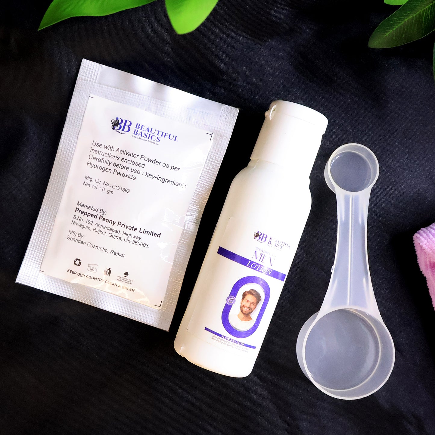 Beautiful Basics Men's Skin Bleach Cream Kit - 1 Set for Brighter Skin Tone - Happy Price - Image 4