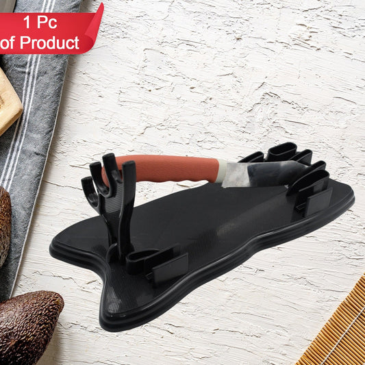 Plastic Kitchen Knife Drawer Organizer Knife Stand Storage For Your Kitchen. Replace Your Knife Block With A Revolutionary Product. Clear Your Counter Top Of Clutter And Easily Identify The Desired Knife (1pc) - Happy Price - Image 1